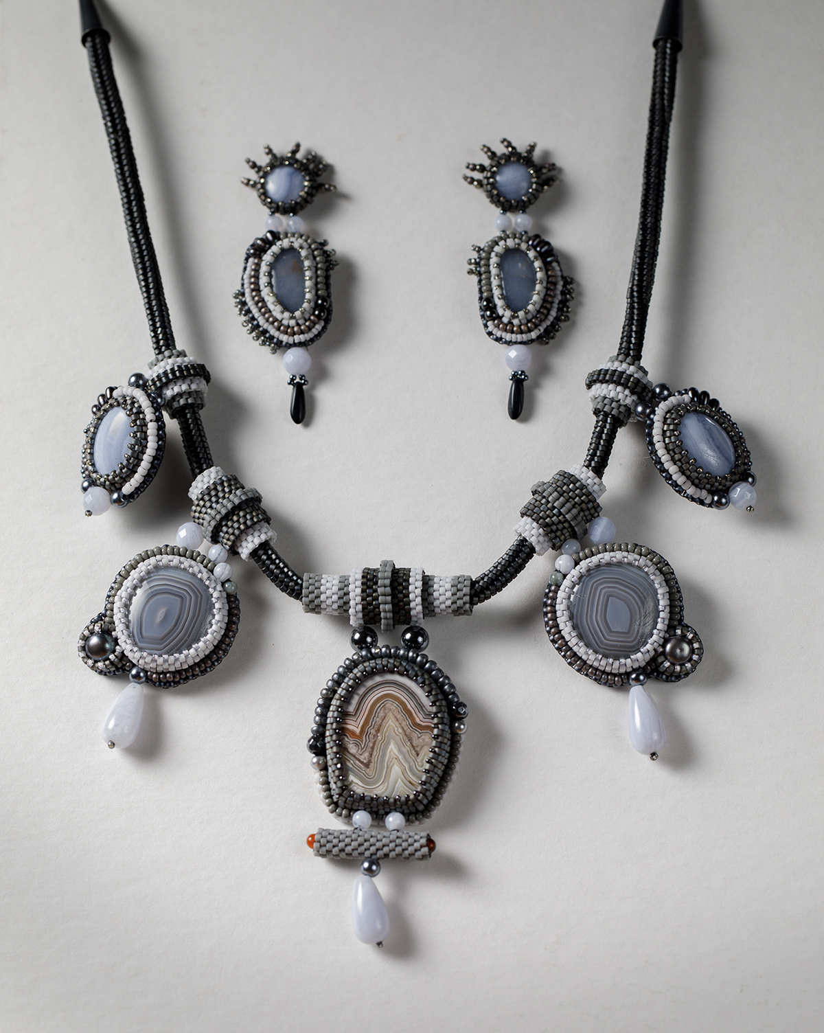 Artisan Gemstone Jewelry Handcrafted necklace with gemstones.